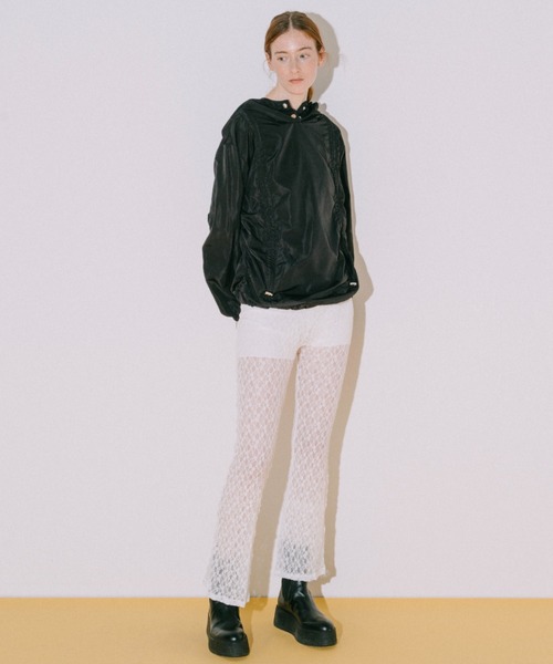 「duei」 ブーツカットパンツ FREE ブラック レディース_画像8