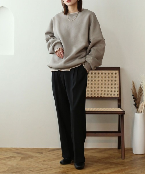 「NOAHL」 スウェットカットソー FREE ベージュ レディース_画像6