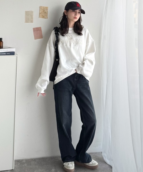 「Java」 スウェットカットソー LARGE チャコール レディース_画像4