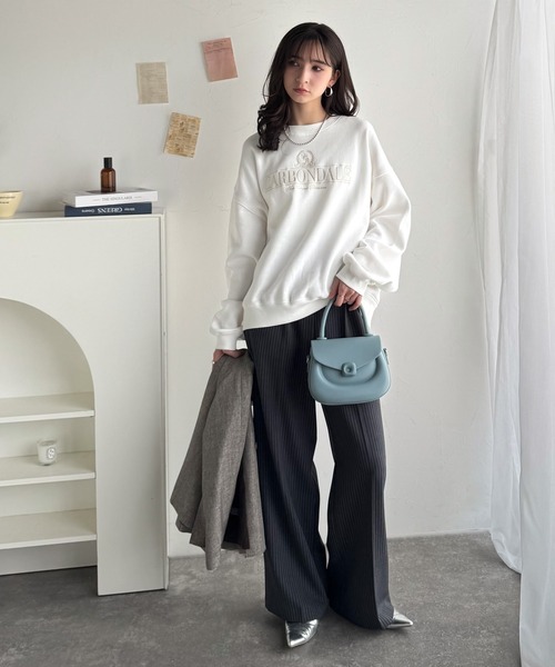 「Java」 スウェットカットソー LARGE チャコール レディース_画像5