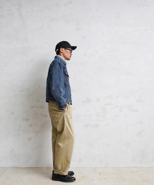 「WAIPER.inc」 チノパンツ 22 オリーブ メンズ_画像4