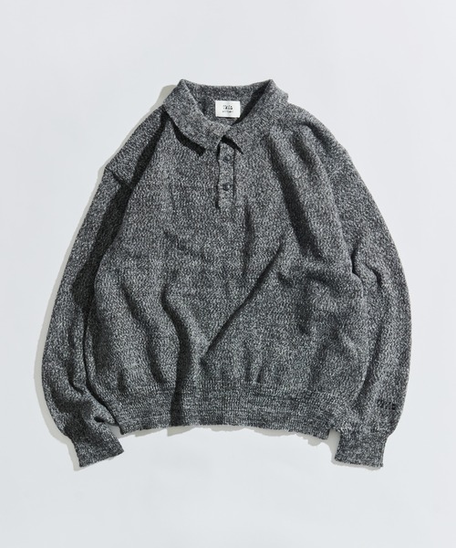 WETTEMPT セーター ニット MERANGE KNIT POLO / メランジニットポロ 
