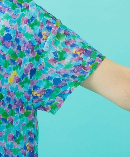 「Jocomomola」 半袖ワンピース 40 イエロー レディースの画像