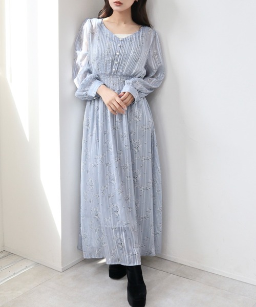 CECIL McBEE（セシルマクビー） ワンピース 胸元プリーツワンピース