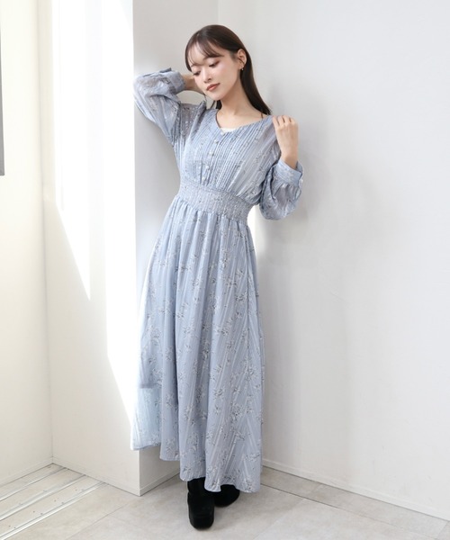CECIL McBEE（セシルマクビー） ワンピース 胸元プリーツワンピース