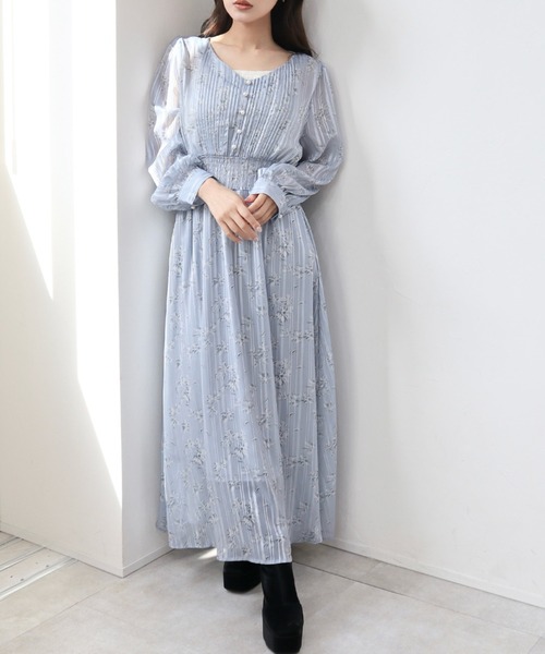 未使用品CECIL McBEEワンピース（フリーサイズ） CECIL McBEE（セシルマクビー） ワンピース 胸元プリーツワンピース