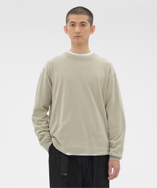 MHL.（エムエイチエル） tシャツ FINE COTTON RIB JERSEY メンズ