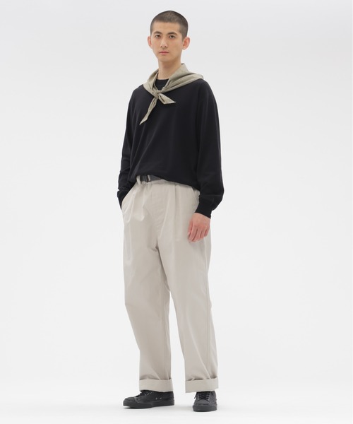 MHL.（エムエイチエル） tシャツ FINE COTTON RIB JERSEY メンズ