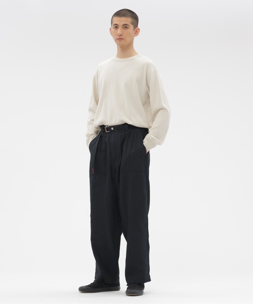 MHL.（エムエイチエル） tシャツ FINE COTTON RIB JERSEY メンズ