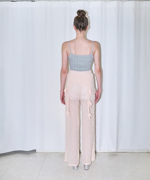 サロペット オーバーオール 「mieya mieya」BABY LACE SALOPETTE/ベビーレースサロペット レディース_7