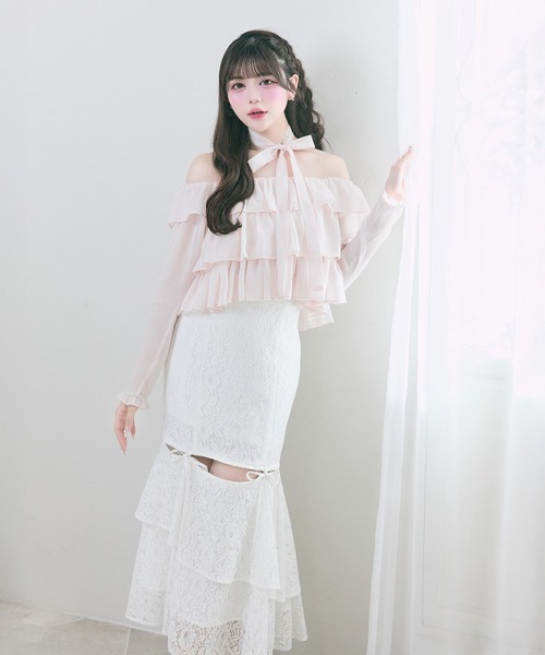 OLIVE des OLIVE（オリーブデオリーブ） ロング スカート 「Belle
