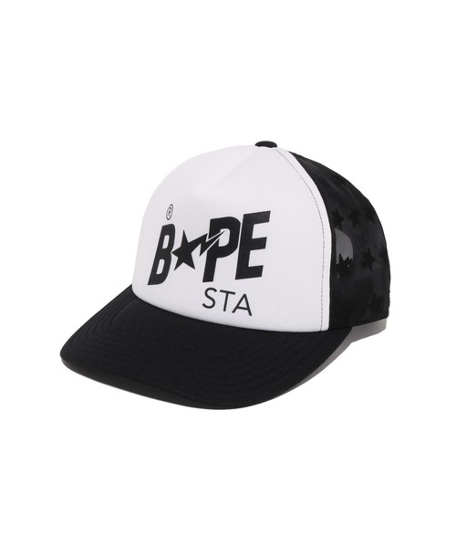 【ヘリン着用】A BATHING APE Bapeスター キャップ A BATHING APE（アベイシングエイプ） キャップ 帽子 BAPE STA MESH