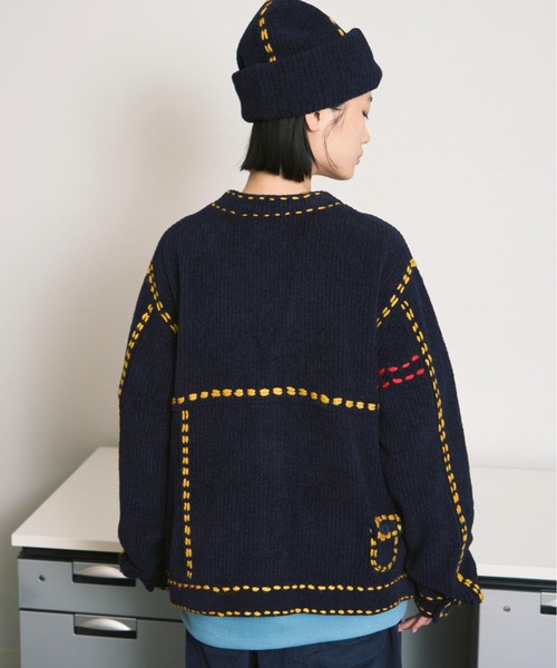 PHINGERIN（フィンガリン） ニットカーディガン SMALL ネイビー メンズ