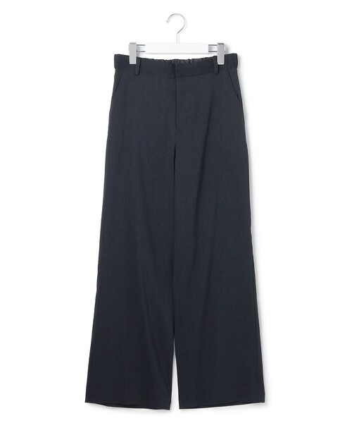 ワイドパンツ パンツ リネンレーヨンストレッチ ワイドパンツ レディースの画像