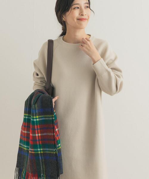 「URBAN RESEARCH DOORS」 ニットワンピース FREE ベージュ レディースの画像