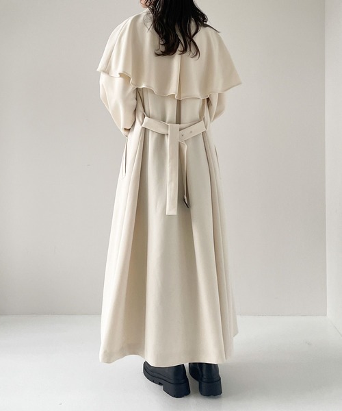「Heather」 トレンチコート M グレー レディース_画像7