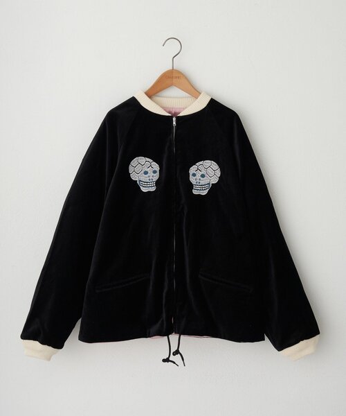 THRIFTY LOOK /スリフティールック M 24's THRIFTY LOOK スカジャン スリフティルック / SNAKE ＆ SKULL SOUVENIR