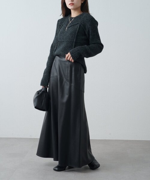 「Lui's」 ロングスカート 38 ブラウン レディース_画像7