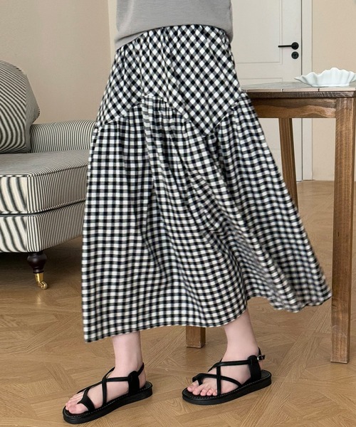DAY CLOSET ロング スカート 夏 「シルエに変化を付けるラウンド