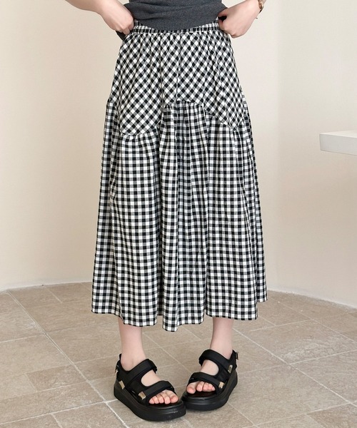 DAY CLOSET ロング スカート 夏 「シルエに変化を付けるラウンド