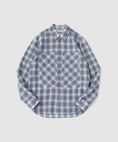 DAIRIKU（ダイリク） シャツ ”Cotton Check”W-PKT Dress L-S Sh メンズ