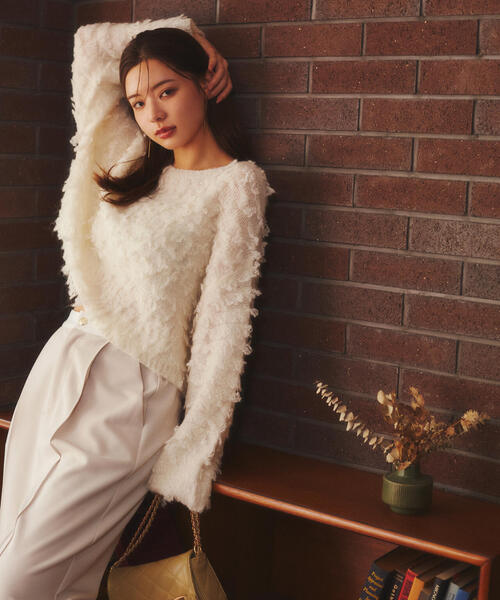 「PROPORTION BODY DRESSING」 長袖ニット FREE イエロー レディース_画像4
