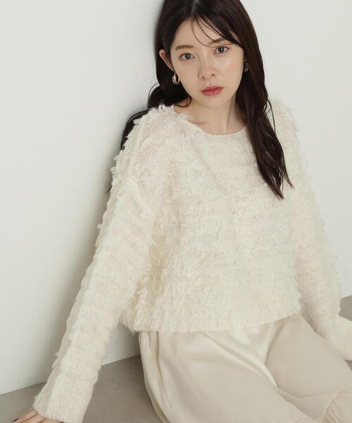 「PROPORTION BODY DRESSING」 長袖ニット FREE イエロー レディース_画像5