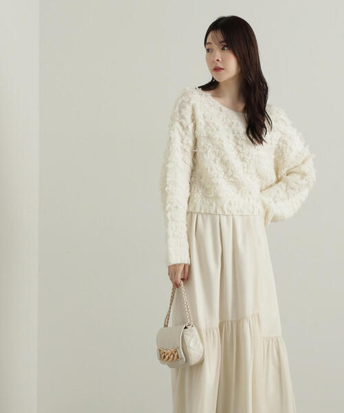 「PROPORTION BODY DRESSING」 長袖ニット FREE イエロー レディース_画像8