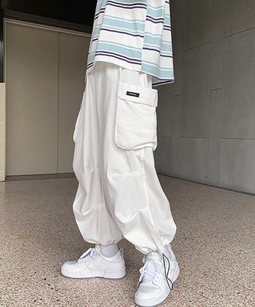「Anchor Smith」 カーゴパンツ M ホワイト メンズ_画像4