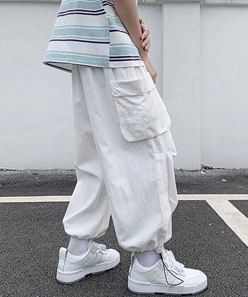 「Anchor Smith」 カーゴパンツ M ホワイト メンズ_画像6