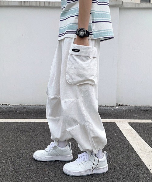 「Anchor Smith」 カーゴパンツ M ホワイト メンズ_画像7