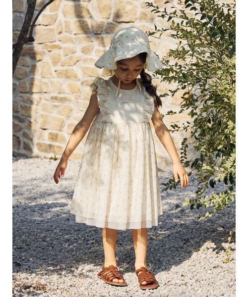 ご*い様 e1 GUCCI フラワーパターン 半袖ワンピース 10歳 JAMIE KAY（ジェイミーケイ） ワンピース フラワーパターンチュール