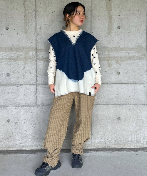 「CALMIA」 イージーパンツ 160cm オレンジ レディース_画像4