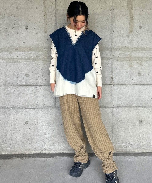 「CALMIA」 イージーパンツ 160cm オレンジ レディース_画像5