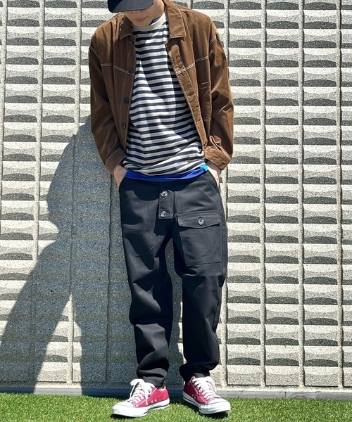 「BEATJIVE」 「contr@cte」カーゴパンツ 3 ブラック メンズ_画像5