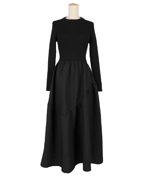 「coca(coca)」 ドッキングワンピース ONE SIZE ブラック レディース_画像2