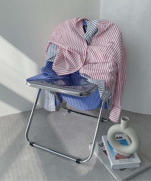 「feepur」 長袖シャツ MEDIUM ブルー レディース_画像3