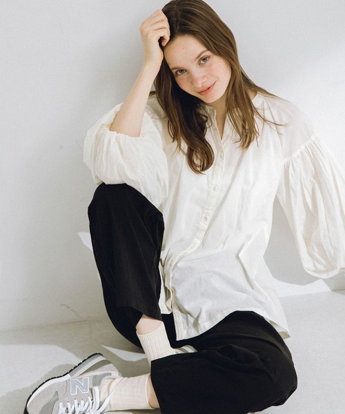「URBAN RESEARCH Sonny Label」 長袖ブラウス FREE ミント レディース_画像2