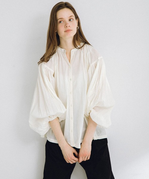 「URBAN RESEARCH Sonny Label」 長袖ブラウス FREE ミント レディース_画像3
