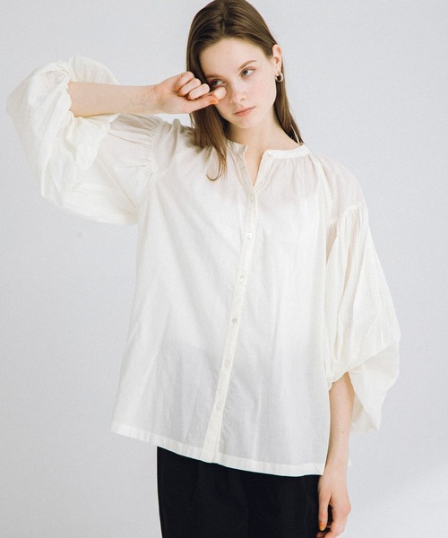 「URBAN RESEARCH Sonny Label」 長袖ブラウス FREE ミント レディース_画像4