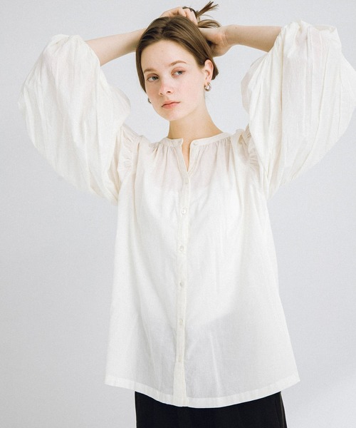 「URBAN RESEARCH Sonny Label」 長袖ブラウス FREE ミント レディース_画像5