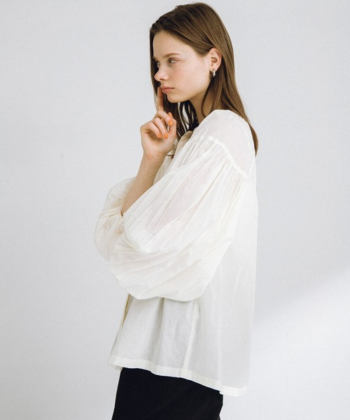 「URBAN RESEARCH Sonny Label」 長袖ブラウス FREE ミント レディース_画像6
