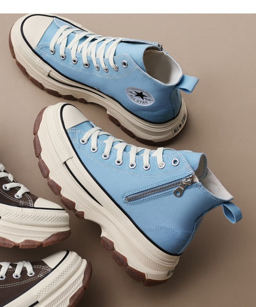  ハイカット メンズスニーカー（ブルー） CONVERSE（コンバース） ハイカットスニーカー 4 ブルー メンズ