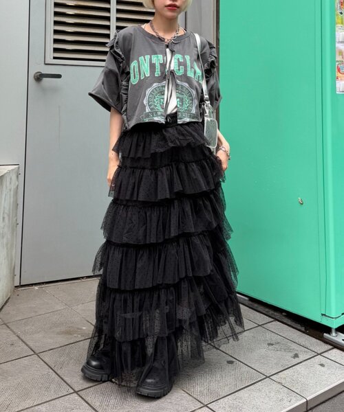 w closet（ダブルクローゼット） tシャツ 半袖 「4色展開」前リボン