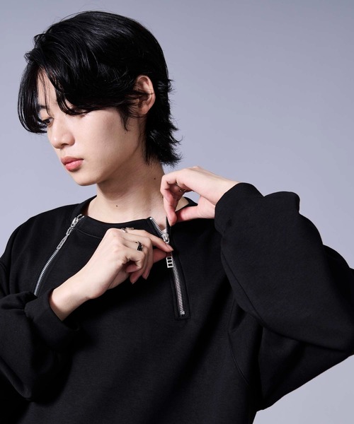 「Ellno Loset」 長袖Tシャツ SMALL ブラック メンズ_画像2