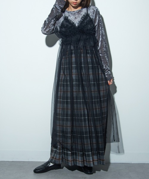 「MAISON BREEZE reveur」 キャミソールワンピース FREE アイボリー レディース_画像9