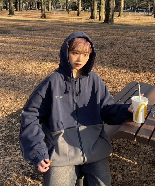 WudgeBoy（ワッジボーイ） ジップアップパーカー LARGE ネイビー 