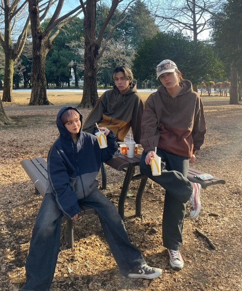 WudgeBoy（ワッジボーイ） ジップアップパーカー LARGE ネイビー 