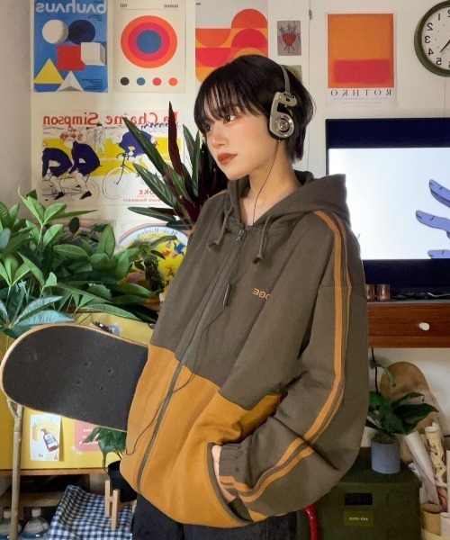 WudgeBoy（ワッジボーイ） ジップアップパーカー LARGE ネイビー 
