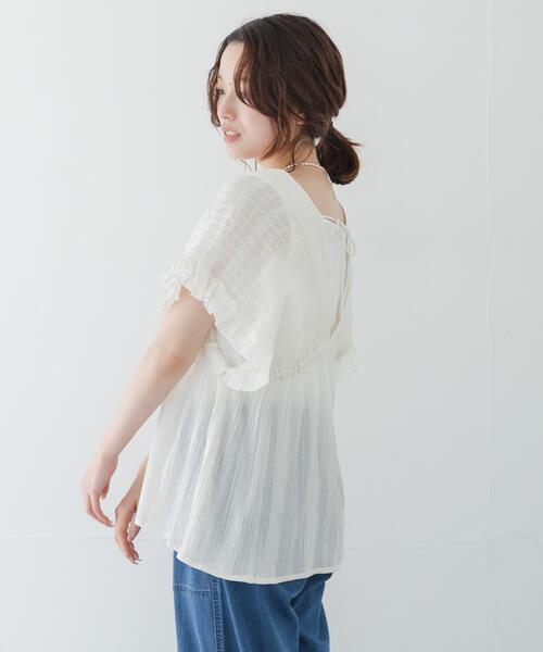 URBAN RESEARCH Sonny Label ブラウス シャツ 楊柳ドビーシャーリング 